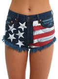 American Flag Cut Off Shorts