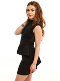 Audrey Lace Peplum Dress