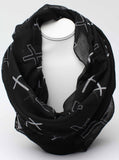 Black Crosses Scarf