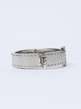 Buckle Up Silver Bangle