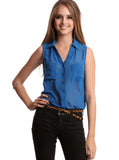 Button Up Tail Top