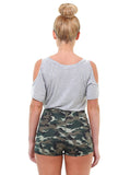 Camo High Waisted Shorts