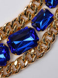 Cobalt Gold Necklace