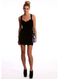 Criss Cross Velvet Dress
