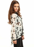 Cross It Out Blouse