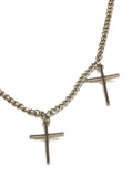 Cross My Heart Necklace Silver