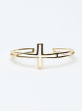 Cross Over Cuff Gold