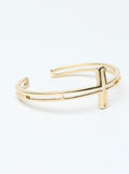 Cross Over Cuff Gold