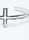 Cross Over Cuff Silver