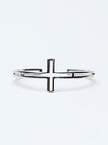 Cross Over Cuff Silver