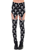 Crossed Suspender Leggings