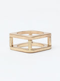 Cube Ring Gold