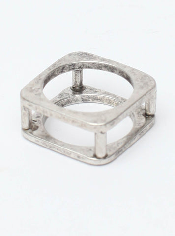 Cube Ring Silver