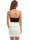 Domino Effect Peplum Dress