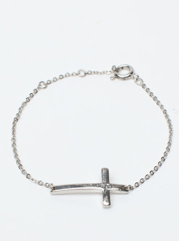 Don't Cross Me Bracelet Silver