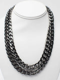 Black Double Chain Necklace