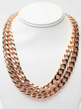 Rose Gold Double Chain Necklace