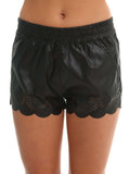 Fast Track Leather Shorts