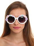 Floral Sunnies White