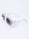 Floral Sunnies White