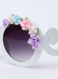 Floral Sunnies White