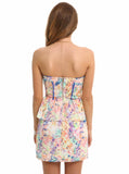 Flower Garden Strapless Dress