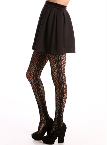 Funky Geometric Print Tights