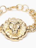 Gold Lion Chain Bracelet