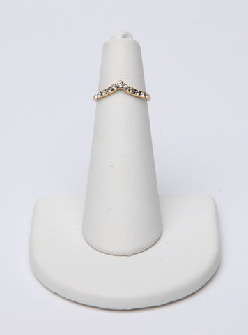 Gold Swoop Midi Ring