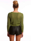 Grass Is Greener Cropped Sweater