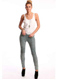 Green Rocker Faded Pants