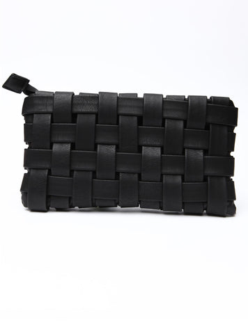 High And Low Black Clutch