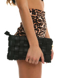 High And Low Black Clutch