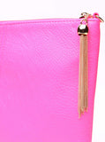 Hold On Neon Pink Clutch