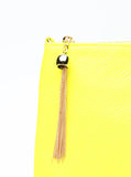 Hold On Neon Yellow Clutch