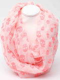 Pink Infiniti Skull Scarf