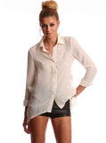 Ivory Caged Blouse