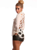 Ivory Caged Blouse