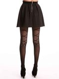 Lace Me Up Bow Tights