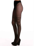 Lace Me Up Bow Tights