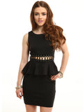 Laced Peplum Dress