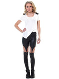 Leather Suspender Leggings