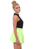 Like Candy Scuba Skirt Neon Green