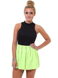 Like Candy Scuba Skirt Neon Green