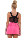 Like Candy Scuba Skirt Neon Pink