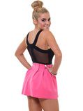 Like Candy Scuba Skirt Neon Pink