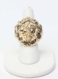 Lion Head Ring Gold