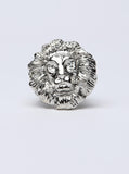 Lion Head Ring Silver