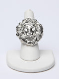 Lion Head Ring Silver