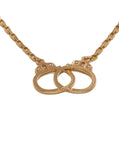 Locked Up Handcuff Necklace Gold